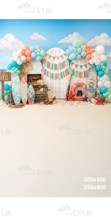 Tło fotograficzne „Tropikalna przygoda – morski klimat Aloha” | UB_869